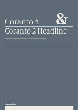 Coranto 2 Coranto 2 Headline