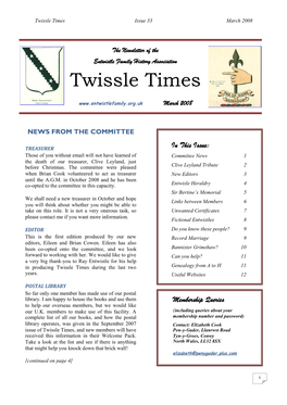 Twissle Times Issue 33 March 2008