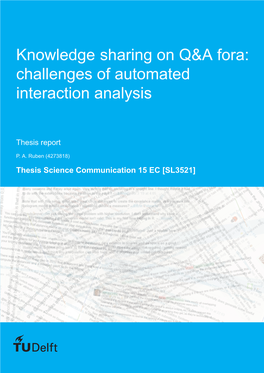 Knowledge Sharing on Q&A Fora: Challenges of Automated Interaction