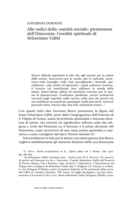 L'eredità Spirituale Di Sebastiano Valfrè