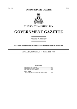 Government Gazette