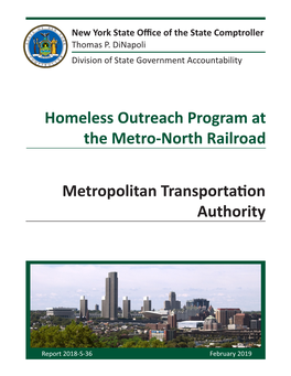 Metropolitan Transportation Authority: Homeless Outreach Program at the Metro-North Railroad
