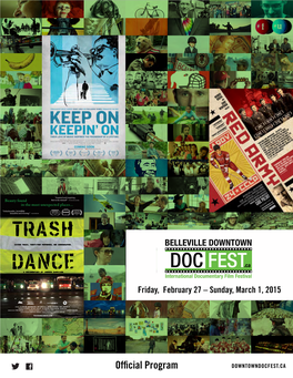 DOC FEST.Ca Dancea Documentary by Andrew Garrison International Documentary Film Festival Friday, February 27 – Sunday, March 1, 2015