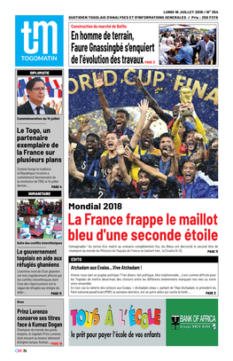 La France Frappe Le Maillot Bleu D'une Seconde Étoile