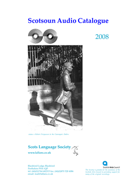 Scotsoun Audio Catalogue 2008