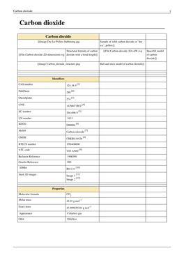 Carbon Dioxide 1 Carbon Dioxide