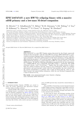 A New HW Vir Eclipsing Binary with a Massive Sdob Primary and a Low-Mass M-Dwarf Companion