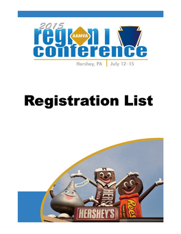 Registration List REGISTRATION LIST - JURISDICTION Print Date: 07/11/2015