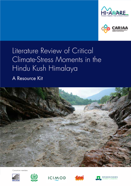 Literature Review of Critical Climate-Stress Moments in the Hindu Kush Himalaya a Resource Kit
