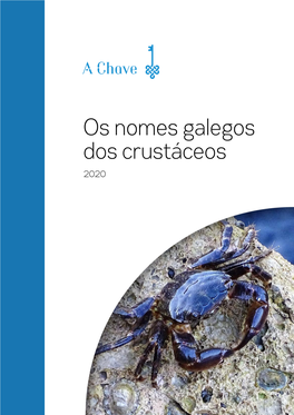 Os Nomes Galegos Dos Crustáceos 2020 Citación Recomendada / Recommended Citation