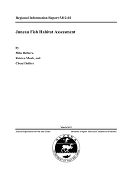 Juneau Fish Habitat Assessment