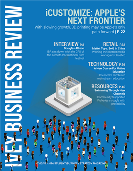 Icustomize: APPLE's NEXT FRONTIER