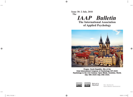 IAAP Bulletin the International Association of Applied Psychology