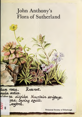 John Anthony's Flora of Sutherland
