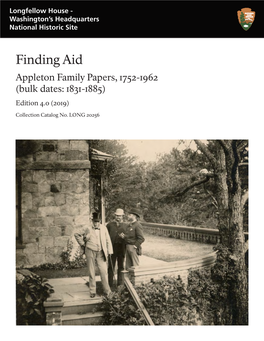 Finding Aid to the Appleton Family Papers, 1752-1962