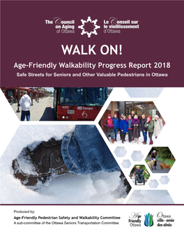WALK ON! Age-Friendly Walkability Progress Report 2018