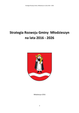 Strategia Rozwoju Gminy Młodzieszyn Na Lata 2016 - 2026