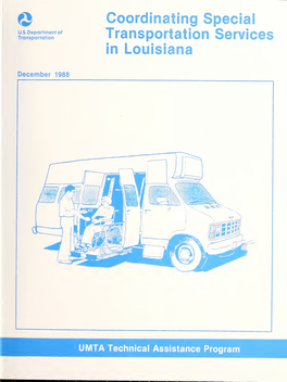 Coordinating Special Transportation Services in Louisiana