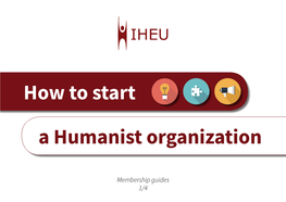 How to Start a Humanist Organization File Type