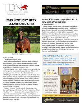 2019 Kentucky Sires