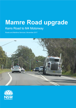 Mamre Road Upgrade Options Report
