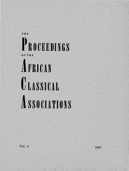 Proceedings a Fri Can Classical Associations
