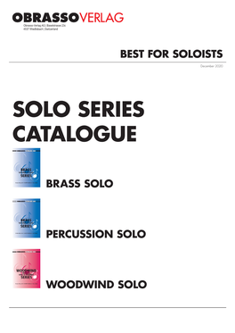 Solo Series Catalogue