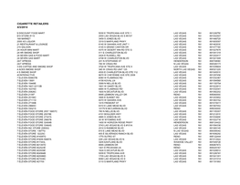 Cigarette Retailers 4/3/2014