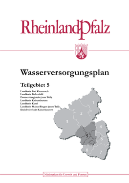 Wasserversorgungsplan