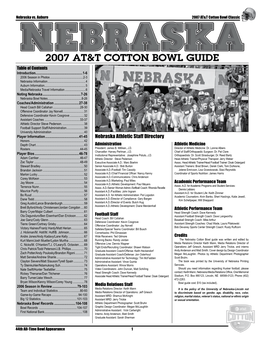 2007 At&T Cotton Bowl Guide
