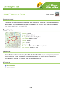 U3A WTT Mountsorrel Circular Stuart Galloway