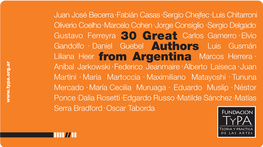30 Great Authors from Argentina.Pdf