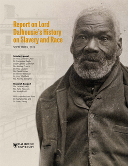 Report on Lord Dalhousie's History on Slavery and Race