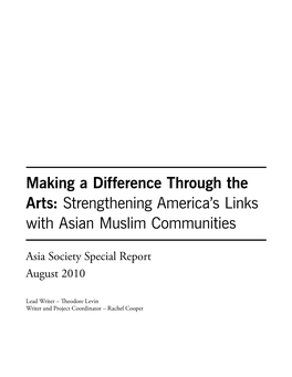 Strengthening America's Links with Asian Muslim Communities
