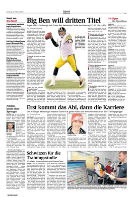 Big Ben Will Dritten Titel