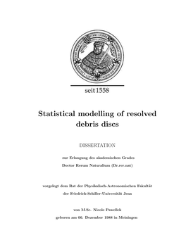 Statistical Modelling of Resolved Debris Discs