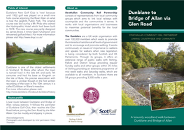 Dunblane to Bridge of Allan Via Glen Road