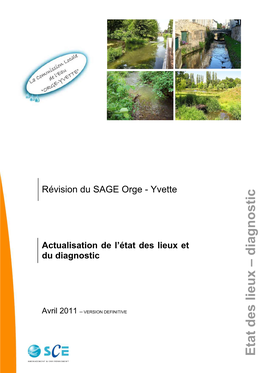 État Des Lieux Et Diagnostic Du SAGE Orge-Yvette Révisé