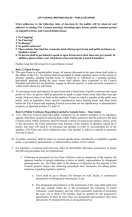 ORDINANCE (Require Five Affirmative, Recorded Roll Call Votes)