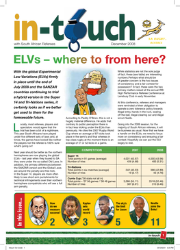 Elvs – Where to from Here?