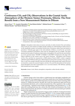 Continuous CO2 and CH4 Observations in the Coastal