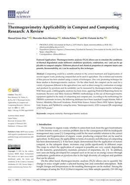 Thermogravimetry Applicability in Compost and Composting Research: a Review