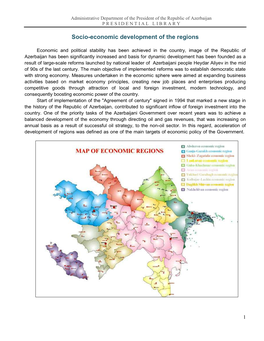 Socio-Economic Development of the Regions