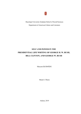 Self and Power in the Pres. Life Writing.Pdf (4.027Mb)