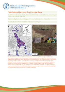 Stabilisation of Bare Peat, South Pennine Moors