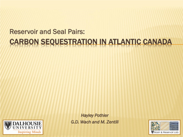 Carbon Sequestration in Atlantic Canada