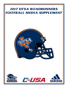 2017 UTSA Roadrunners Football Media Supplement