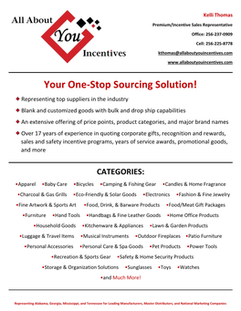 Your One-Stop Sourcing Solution!
