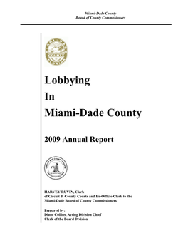 Lobbying in Miami-Dade County