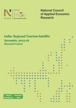 India: Regional Tourism Satellite Accounts, 2015-16 Himachal Pradesh